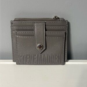 Steve Madden Charcoal Card Wallet